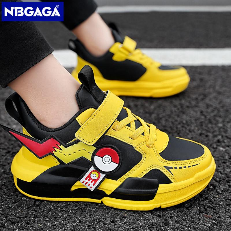 Pokemon Kids Shoes Fashion Classic Children Sneakers for Boys 2023 New Walking Shoes for Girls Casual Outdoor with Leather