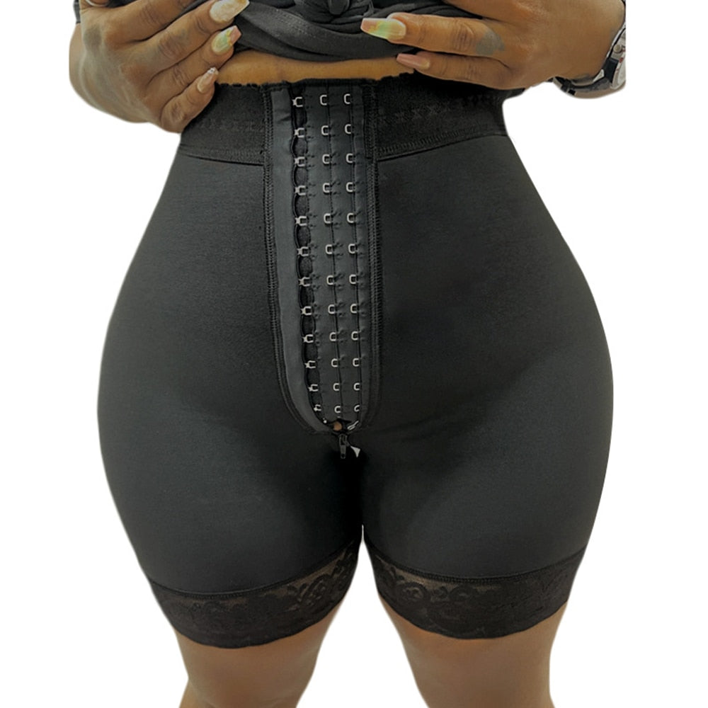 Slimming Fajas Spets Butt Lifter Charming Curves Butt Lifting BBL Timglas Figur Kort 3 Krokar Midjetränare Fajas Colombianas