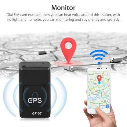 Mini GF-07 GPS rastreador de coche seguimiento en tiempo Real localizador antirrobo antipérdida soporte magnético fuerte posicionador de mensajes SIM 2G