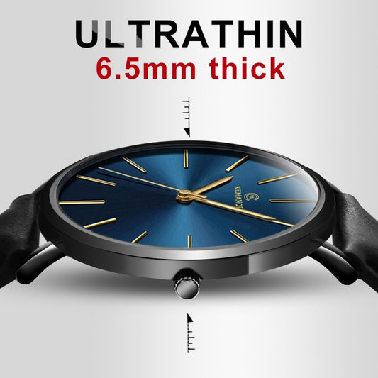 New Men's Watch Ultra-thin Fashion Watches Leather Simple Business Quartz Wristwatch Roman Masculine Male relojes Casual Clock
